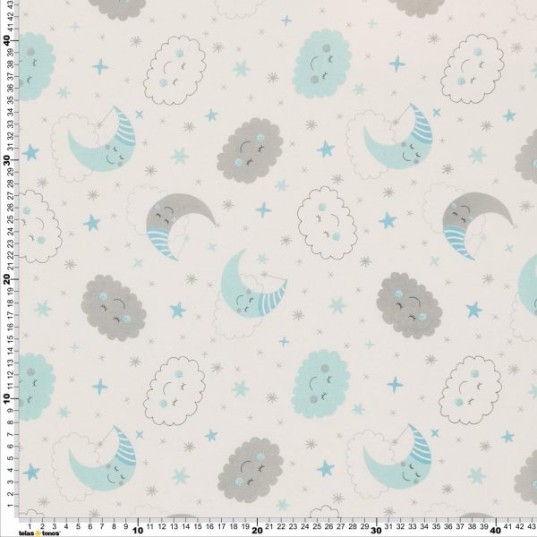 ALGODON MEDIA LUNA GRIS/MENTA 40162125