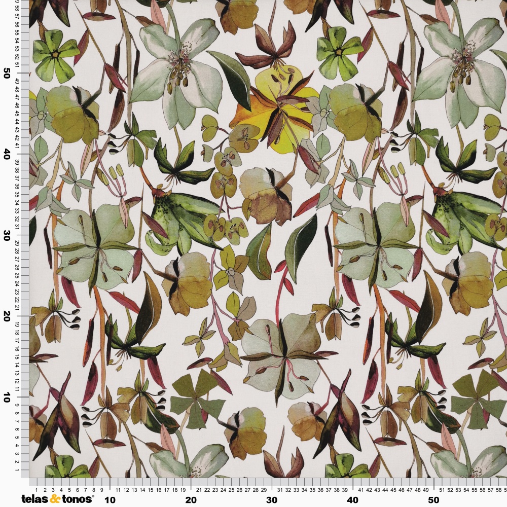 Lona mi Bonita Flores Beige 80162191 | Telas & Tonos Lona mi Bonita Flores Beige 80162191 | Telas & Tonos